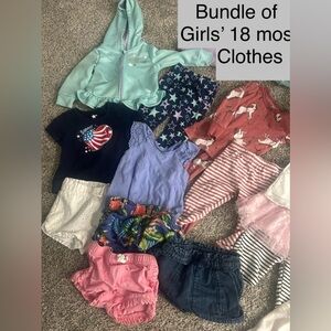 Bundle of Girls’ 18 months clothing - 24 pieces
